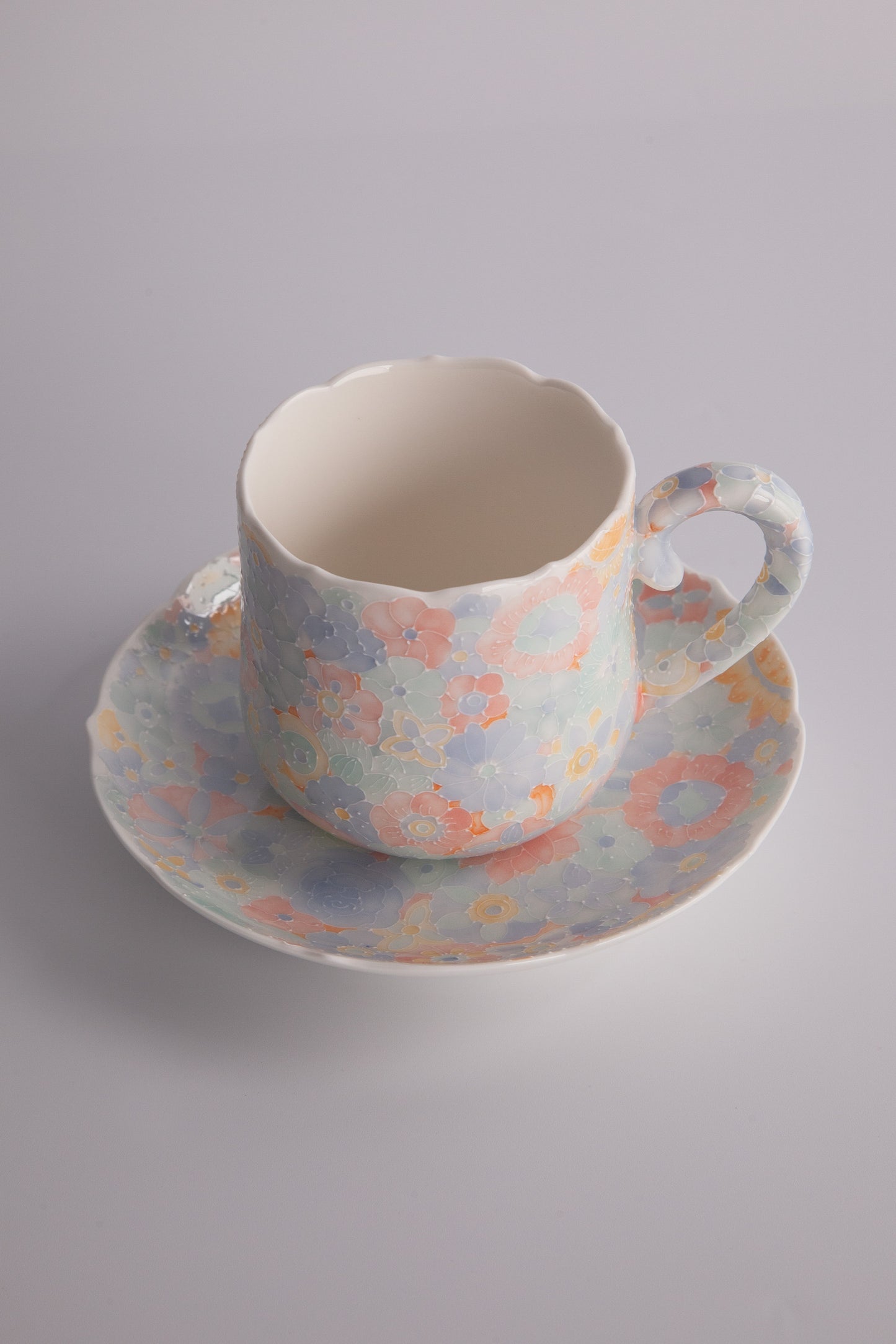 Myriad Blooms Porcelain Collection Flower Coffee Cup