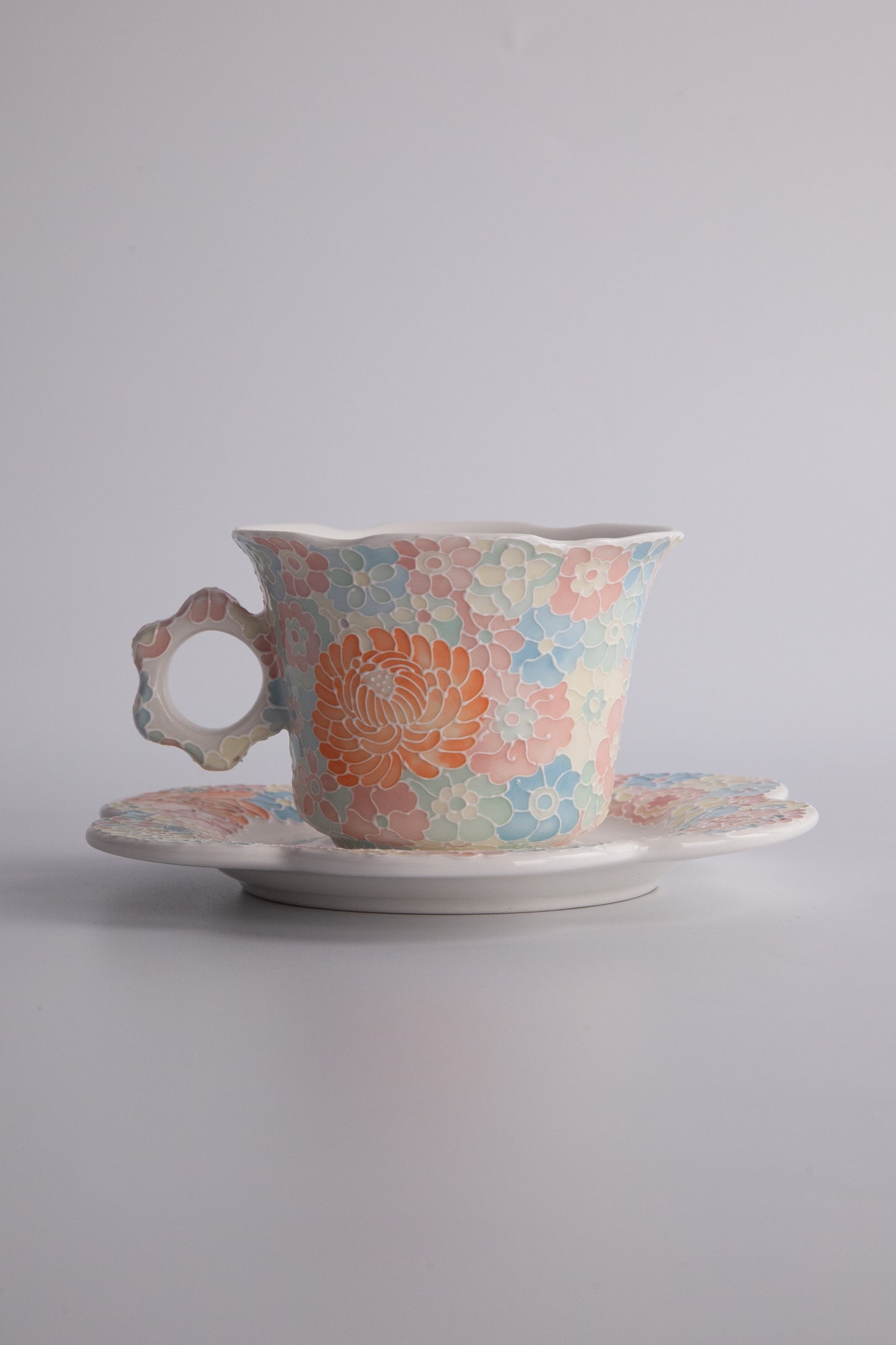 Myriad Blooms Porcelain Collection Petal Coffee Cup