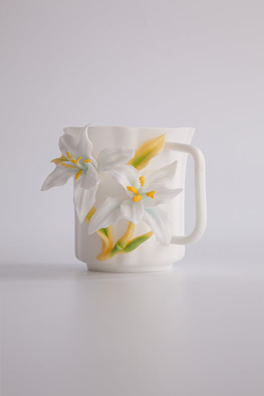 Porcelain Florals Series Lily Elegance Cup