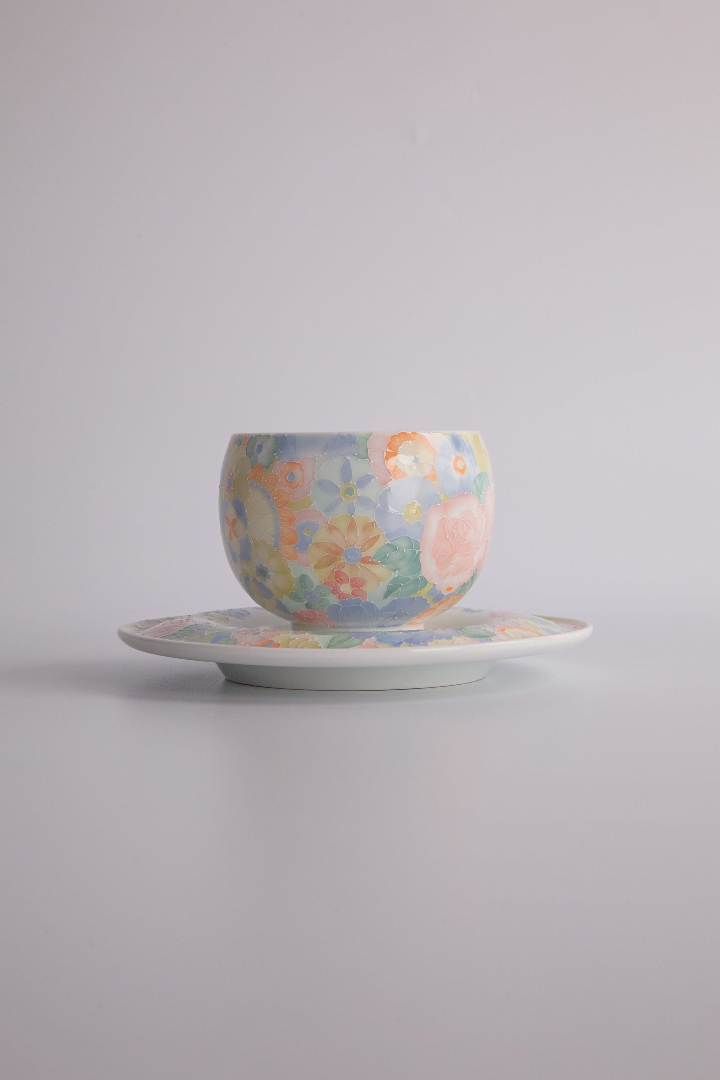 Myriad Blooms Porcelain Collection Round Harmony coffee cup