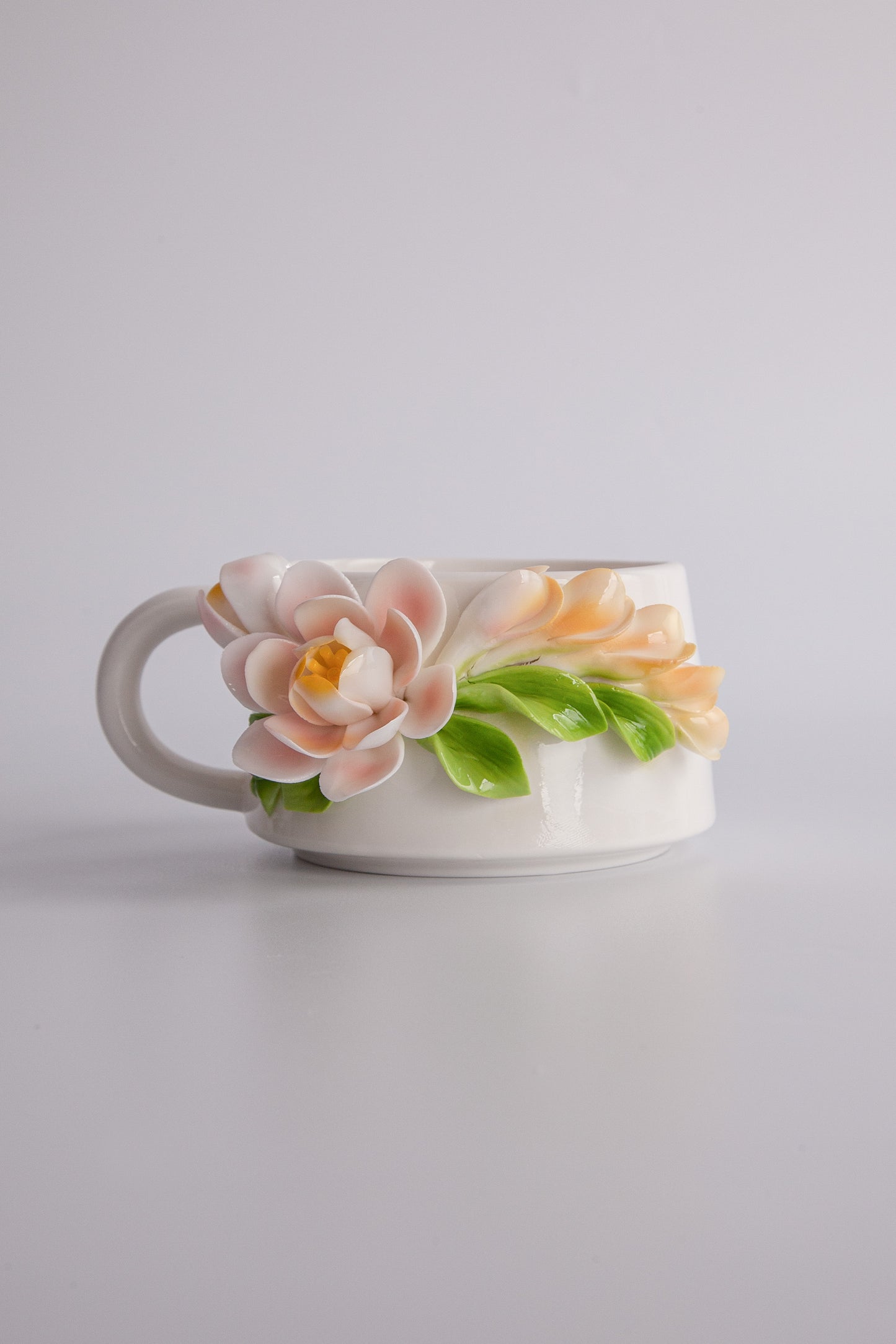 Porcelain Florals Series-Camellia Serenade Cup