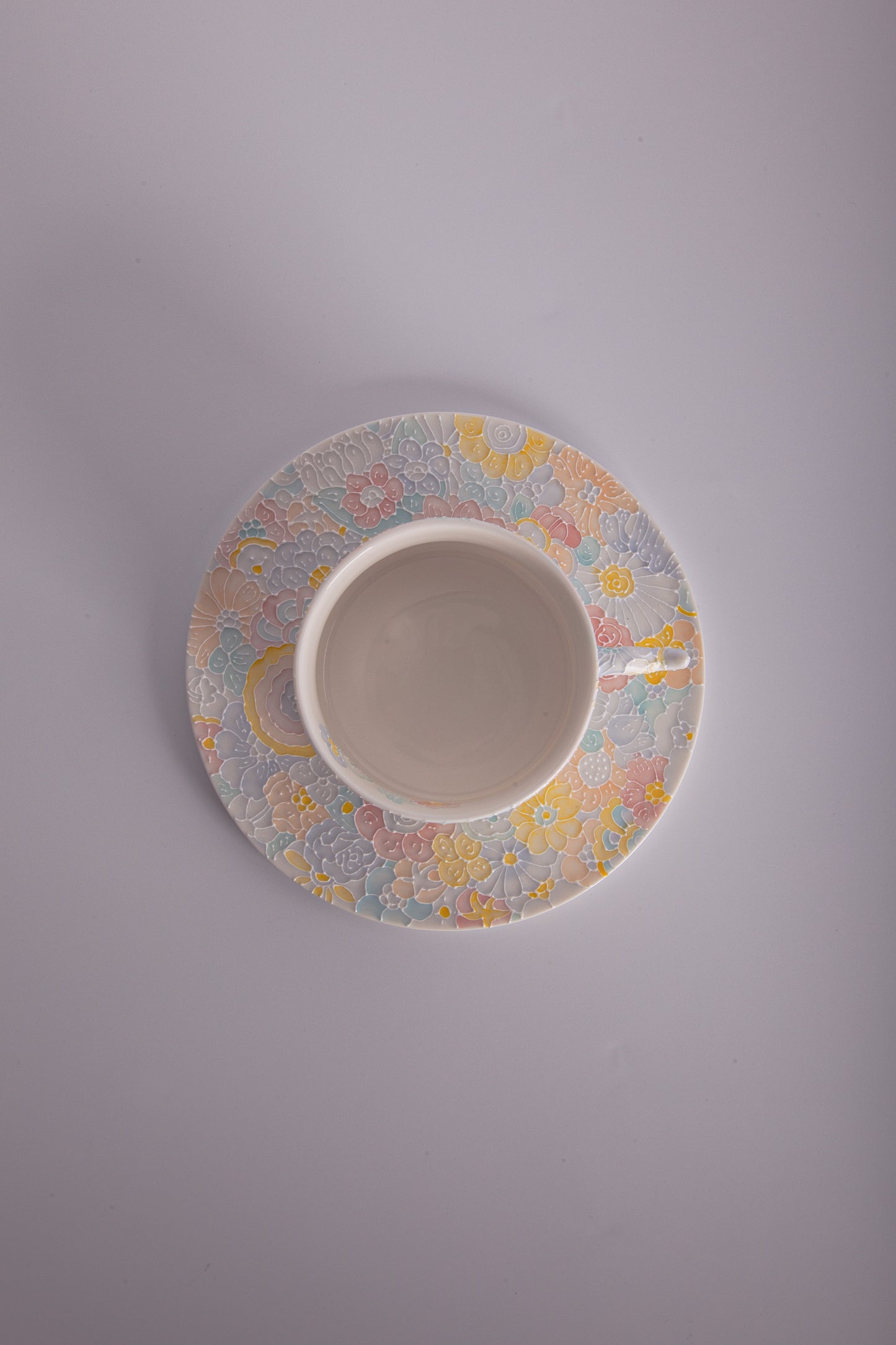 Myriad Blooms Porcelain Collection Wing language coffee cup