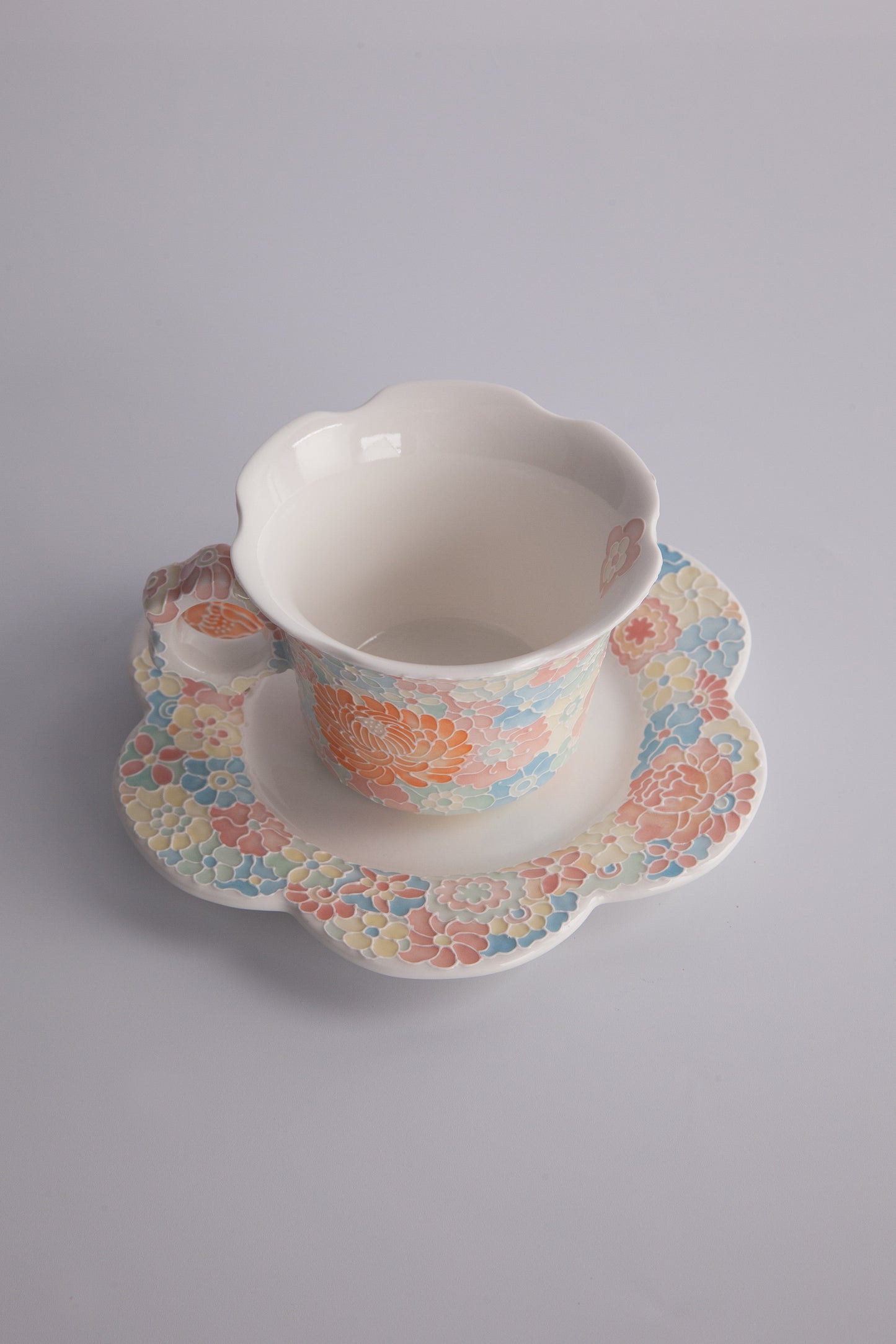 Myriad Blooms Porcelain Collection Petal Coffee Cup
