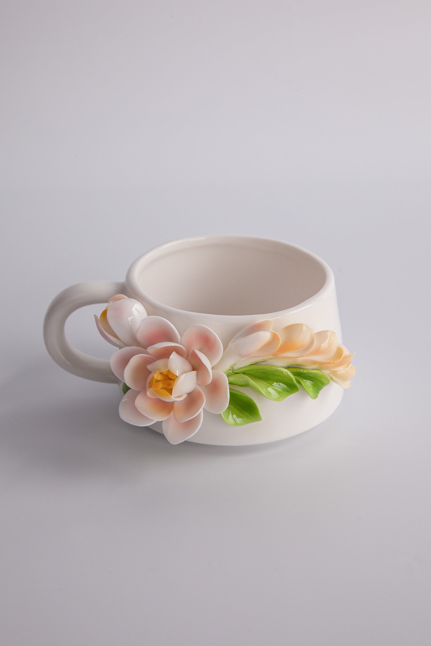 Porcelain Florals Series-Camellia Serenade Cup
