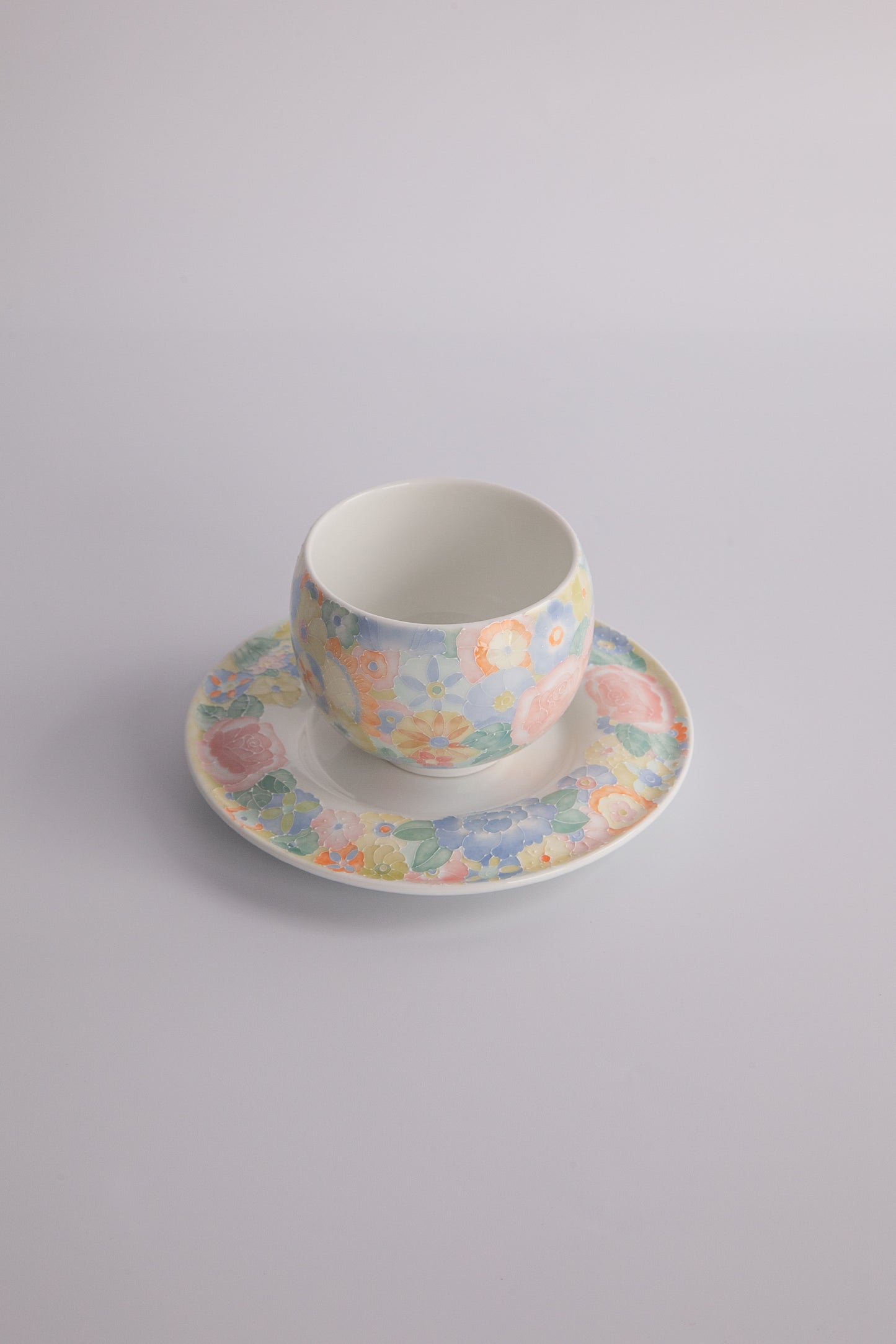 Myriad Blooms Porcelain Collection Round Harmony coffee cup