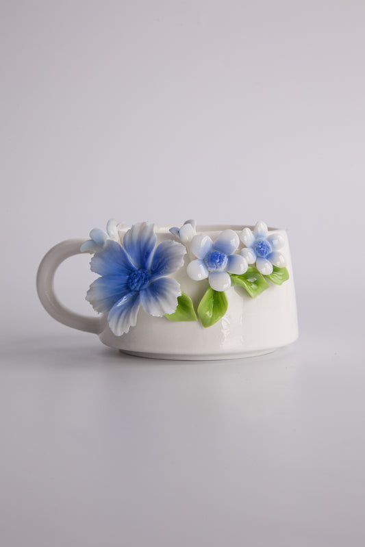 Porcelain Florals Series-Aster Dreams Cup