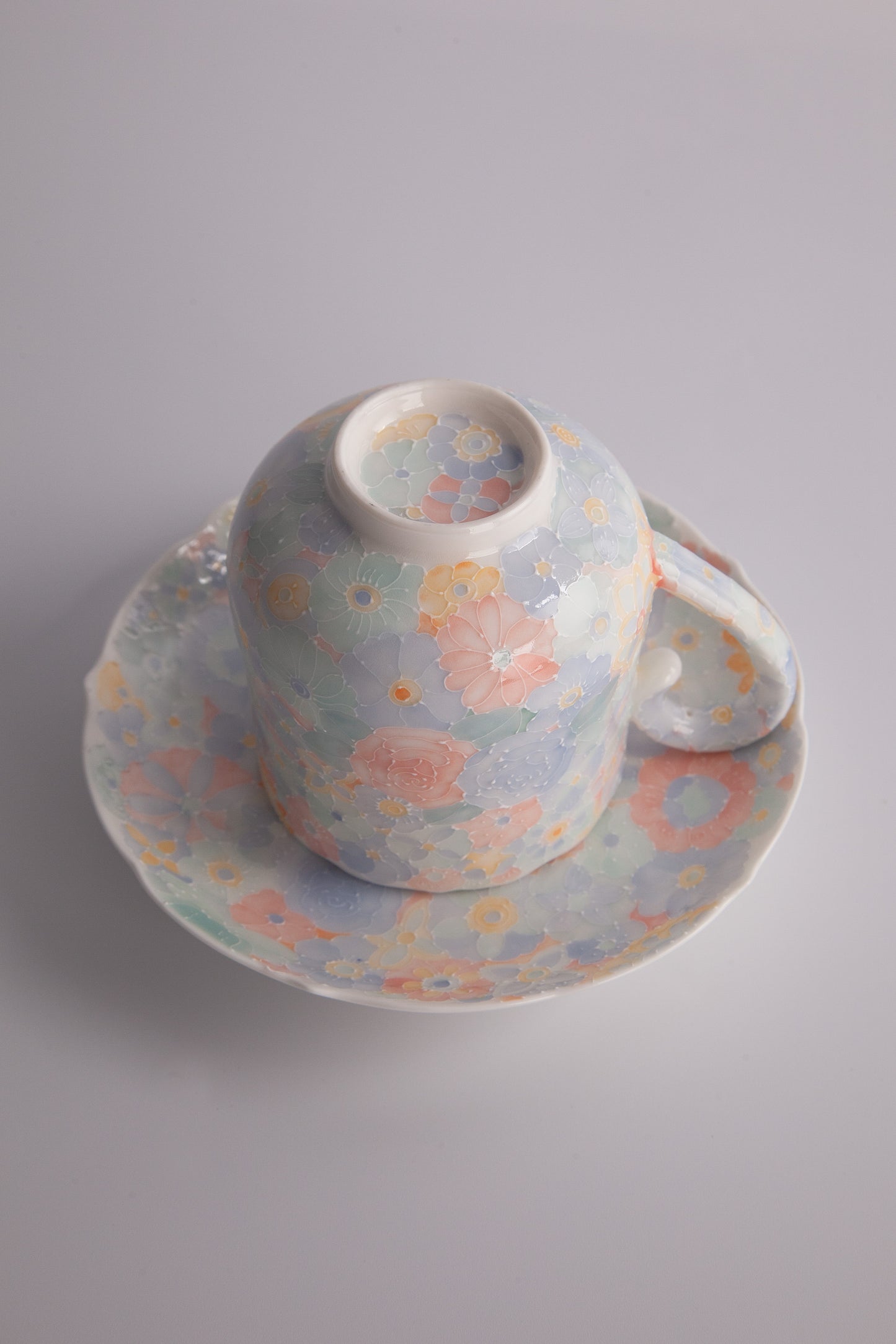 Myriad Blooms Porcelain Collection Flower Coffee Cup