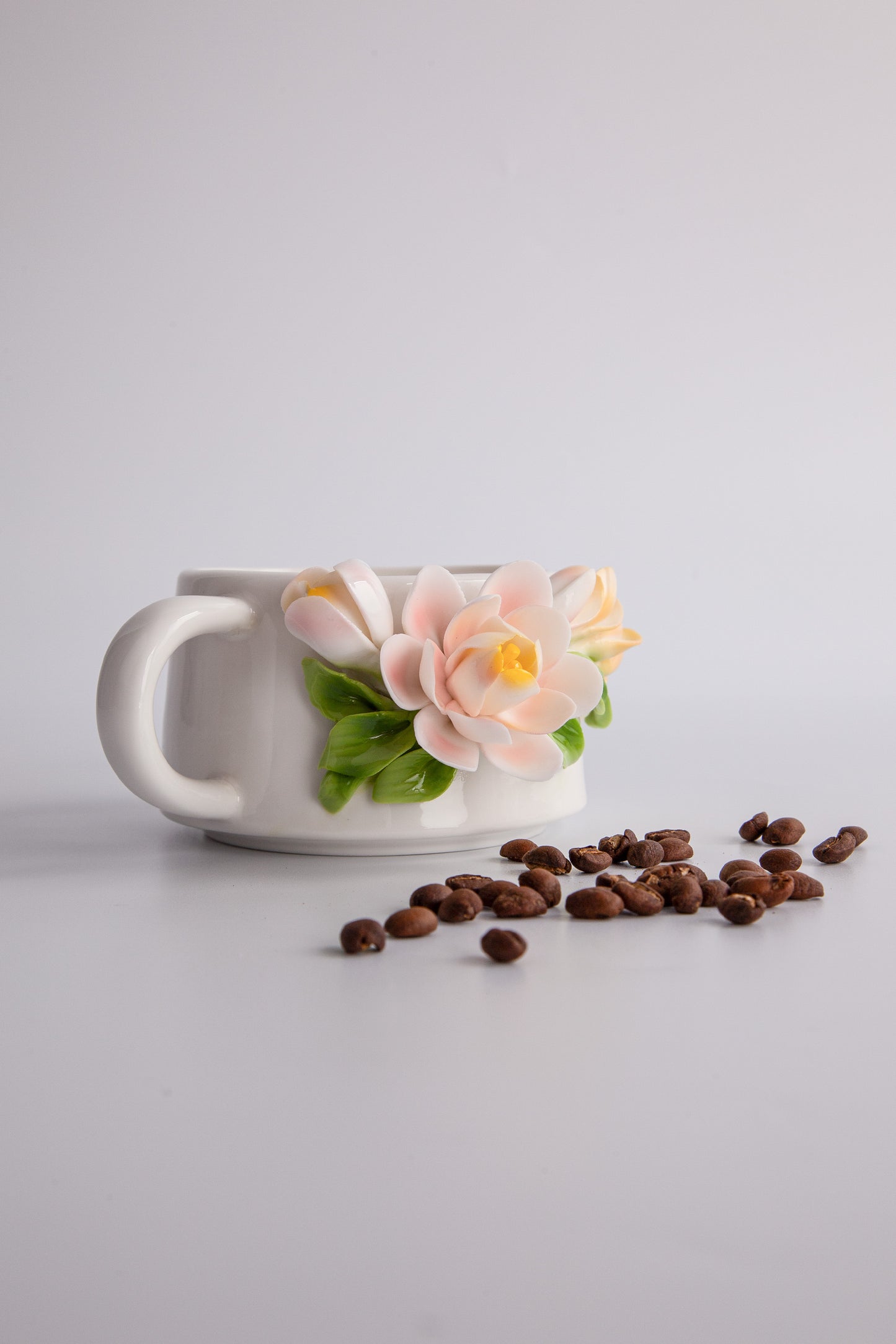 Porcelain Florals Series-Camellia Serenade Cup
